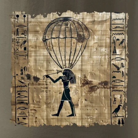 Egyptské hieroglyfy parašutista