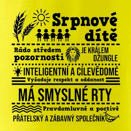 Narozeniny srpen