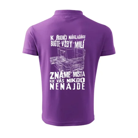 K řidiči náklaďáku buďte vždy milý