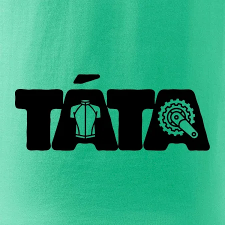 Táta nápis - cyklista