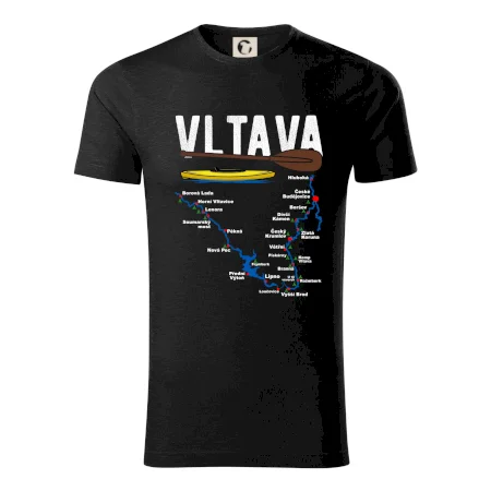 Mapa řeky Vltavy