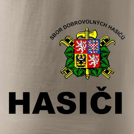 SDH znak + nápis + nápis hasiči na zádech