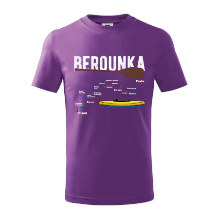 Mapa řeky Berounky