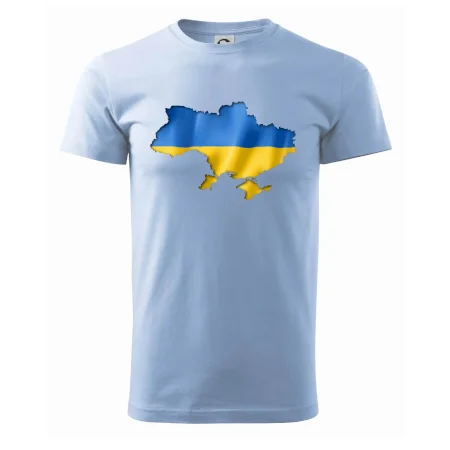 Ukrajina vlajka mapa