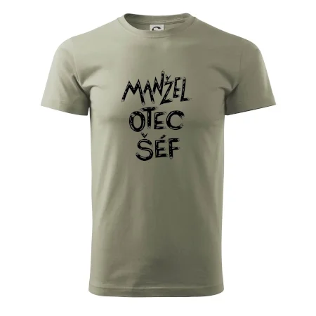 Manžel otec šéf - nápis štětkou (Pecka design)