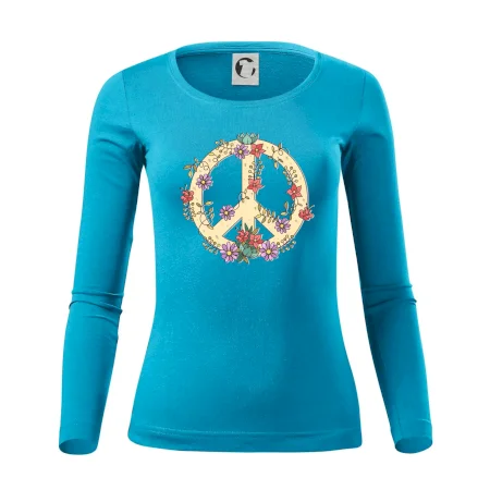 Peace symbol pískový