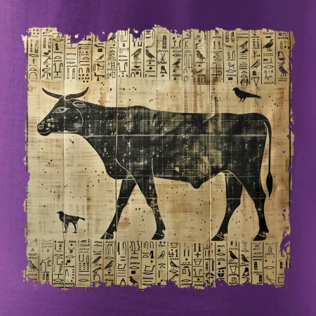 Egyptské hieroglyfy kráva
