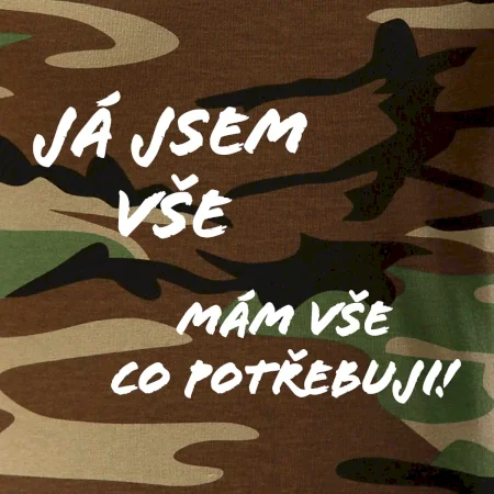 Nápis Já jsem vše!