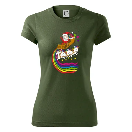 Santa a jednorožci (Pecka design)