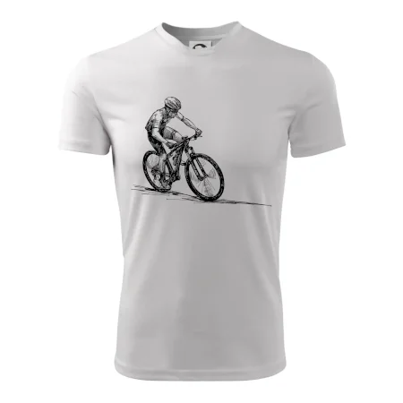 MTB kreslený cyklista