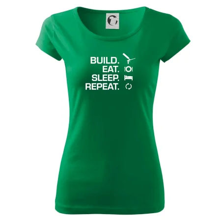 Build eat sleep repeat - montážní pěna