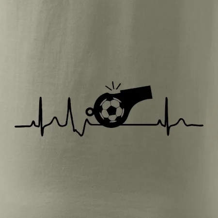 EKG fotbal rozhodčí a píšťalka