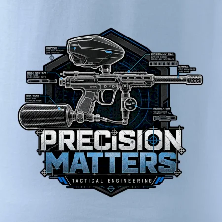 Technický nákres precision matters paintball