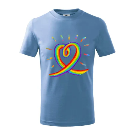 Srdce pride duha kreslená