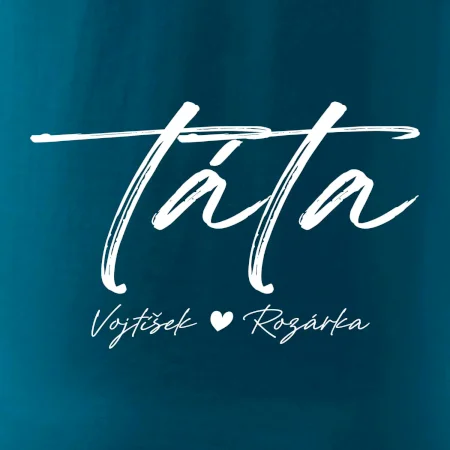 Triko táta psací se jmény dětí