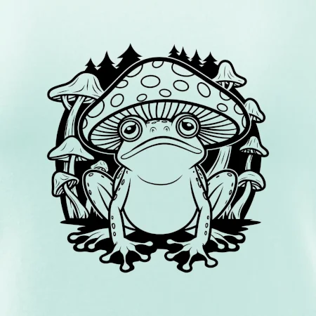 Goblincore černá houbožába