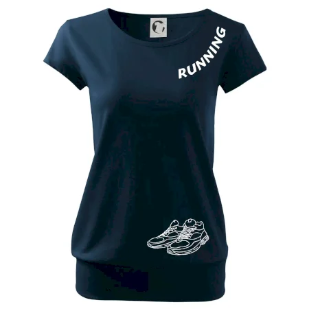 Running nápis šikmo