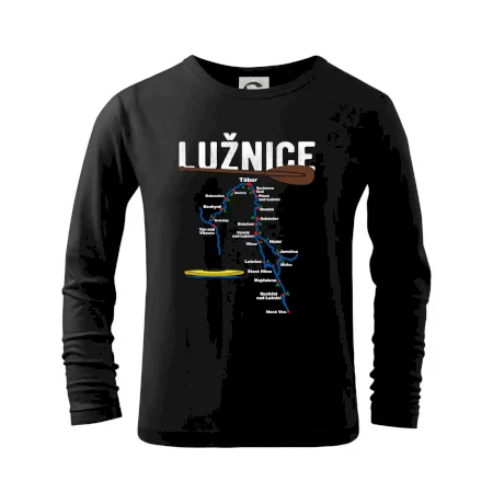 Mapa řeky Lužnice