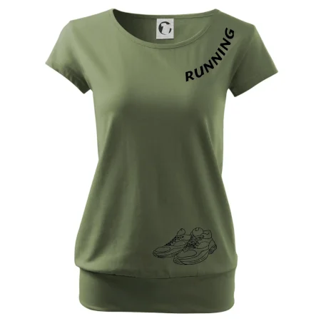 Running nápis šikmo