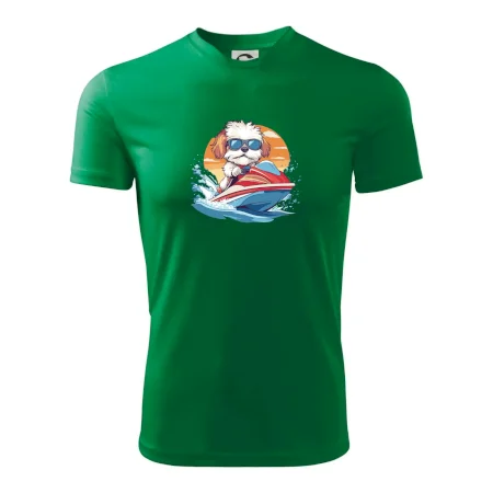 Bišonek na vodním skútru
