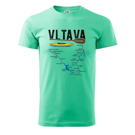 Mapa řeky Vltavy
