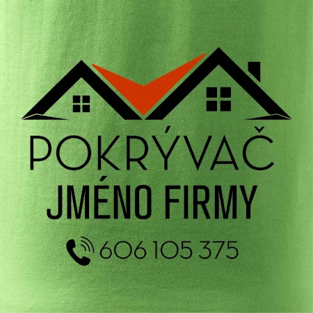 Tričko pro pokrývače - Dvě střechy