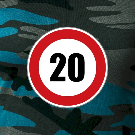 Dopravní značka - omezení rychlosti 20