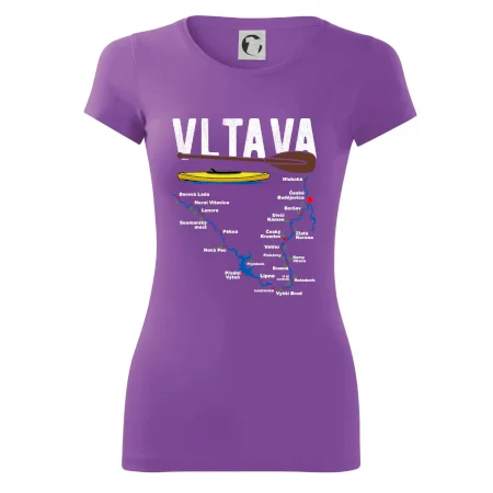 Mapa řeky Vltavy
