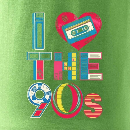 I love 90s - srdce a kazeta