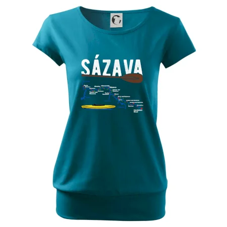 Mapa řeky Sázavy
