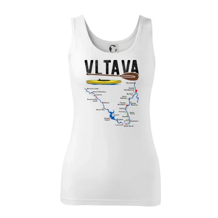 Mapa řeky Vltavy