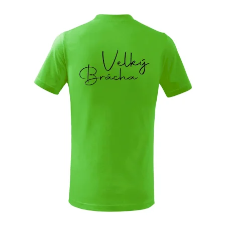 Velký brácha - nápis na zádech