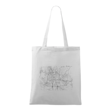Černobílá mapa Brno