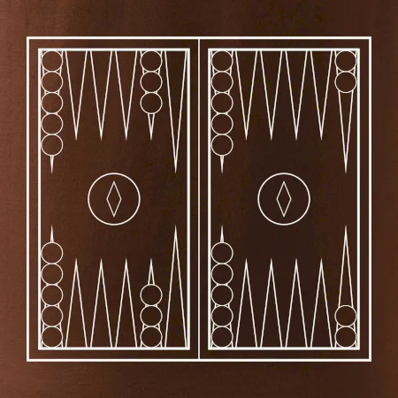 Backgammon černobílý
