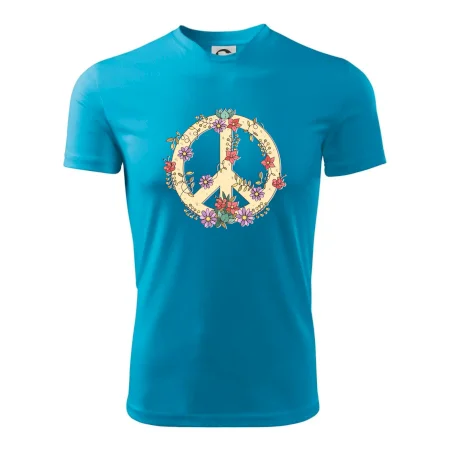 Peace symbol pískový