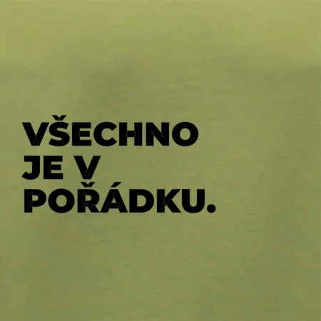 VŠECHNO JE V POŘÁDKU.