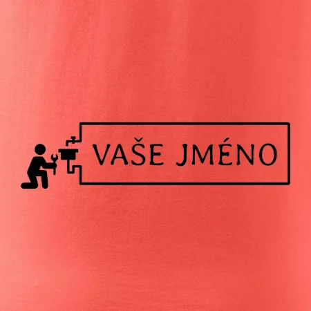 Instalatér - jméno v rámečku
