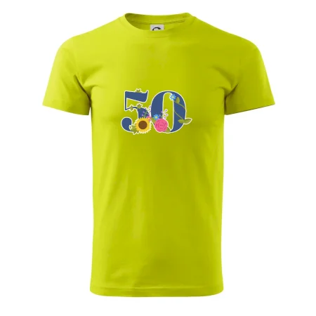 Květinové číslo kreslené - 50