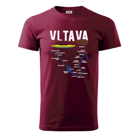 Mapa řeky Vltavy