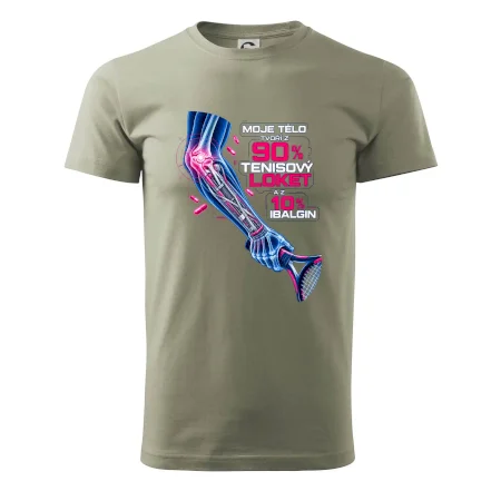 Moje tělo tvoří z 90 % tenisový loket