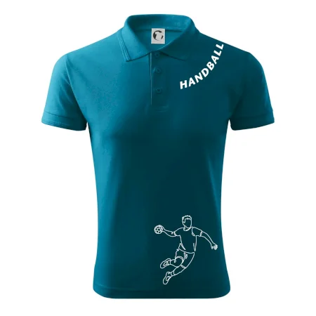 Handball nápis šikmo
