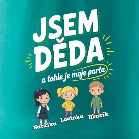 Děda a jeho parta (obrázky a jména vnuků)