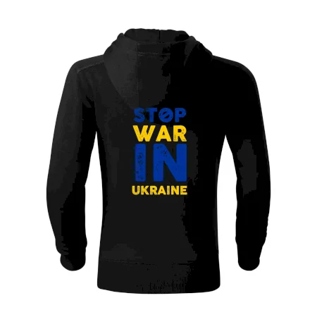 Barevný nápis Stop war in ukraine