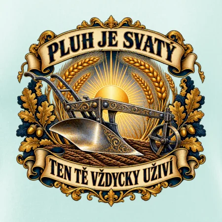 Posvátný pluh s pšeničnou svatozáří