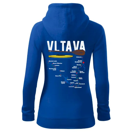 Mapa řeky Vltavy