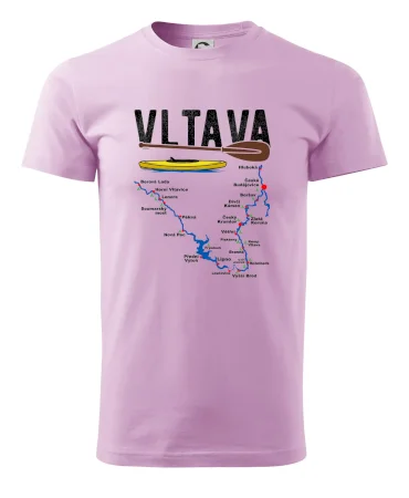 Mapa řeky Vltavy
