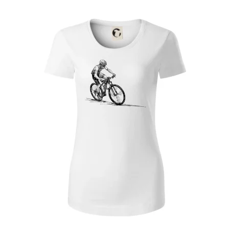 MTB kreslený cyklista