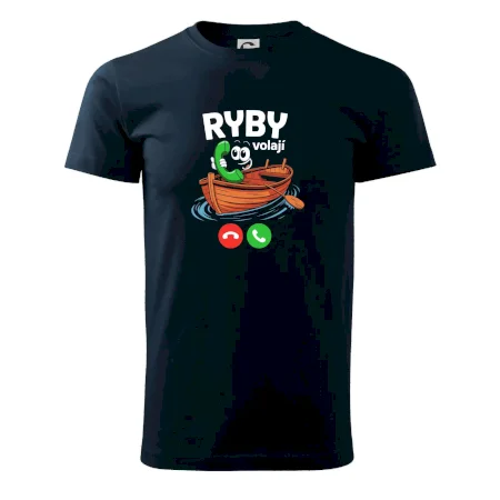 Karikatura ryby volají