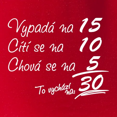 Vypadá, cítí se, chová se - 30 let