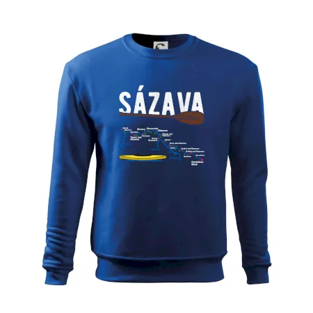 Mapa řeky Sázavy